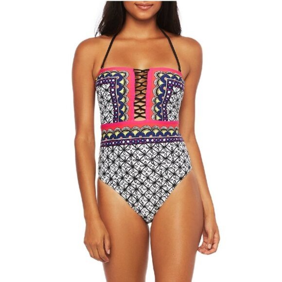 TRINA TURK Tanzania Bandeau One-piece Swimsuit - Picture 2 of 8